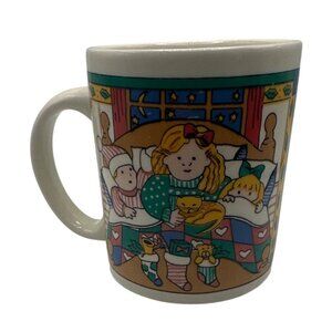 Vintage Gibson Christmas Scene Ceramic Mug Dishwasher & Microwave Safe